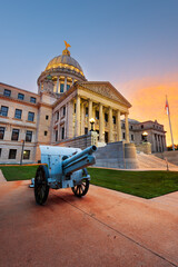 Mississippi State Capitol in Jackson, Mississippi, USA