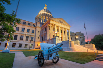 Mississippi State Capitol in Jackson, Mississippi, USA - obrazy, fototapety, plakaty