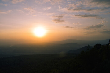 Fototapeta na wymiar Evening sun over the Great Rift Valley