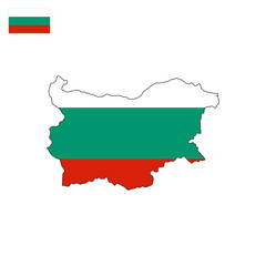 Bulgaria map vector graphics