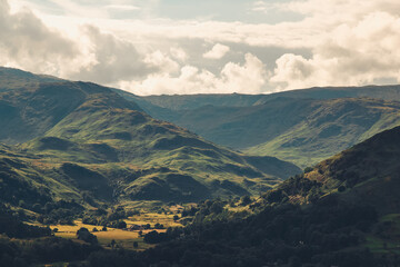 Montains and landscapes in Lake District