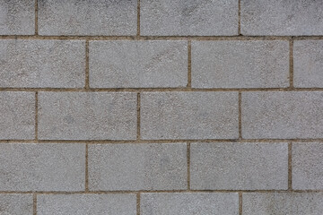 Architecture textures, detailed view of a traditional pattern wall, paired cement brick block