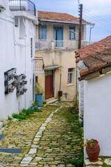 Fototapeta premium Cozy streets of famous Lefkara village, Cyprus