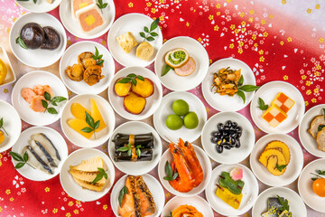 おせち料理　Japanese food  New Year dishes (OSECHI)