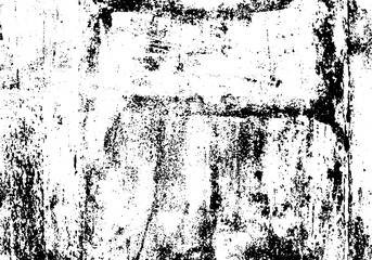 Vector black and white grunge background. Abstraction, splashes, dirt, rust, texture for your design.