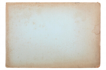 Old vintage kraft paper with white isolated