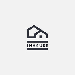 Simple House Contruction Business Logo Design Symbol Icon