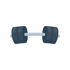 Fitness dumbbells made of steel with weights for lifting exercises to build muscle.