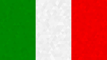 Flag of Italy. Geometric background