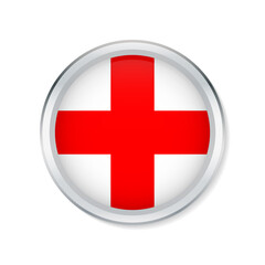 Round buttons flag of england