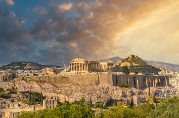 Fototapeta premium Iconic view of the Acropolis of Athens, Greece