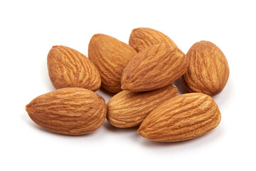 Almond, isolated on white background.
