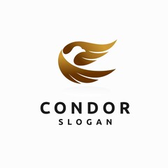 condor logo with lettering concept