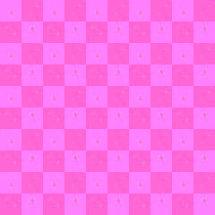 Pink purple plaid fabric textile with stars mosaic checkered seamless pattern abstract background texture wallpaper vector illustration