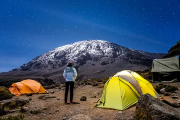 Foto auf Acrylglas Kilimandscharo Kilimandscharo in Tansania der höchste Punkt des afrikanischen Kontinents