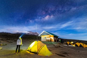 Keuken foto achterwand Kilimanjaro Kilimanjaro in Tanzania het hoogste punt van het Afrikaanse continent
