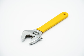 Household tool: monkey spanner with yellow handle