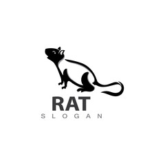 Rat line unique animal logo icon designs template vector