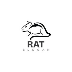 Rat line unique animal logo icon designs template vector