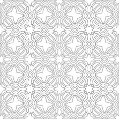 Obraz na płótnie Canvas Vector pattern with symmetrical elements . Modern stylish abstract texture. Repeating geometric tiles from striped elements. pattern.