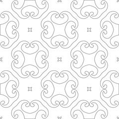 Vector pattern with symmetrical elements . Modern stylish abstract texture. Repeating geometric tiles from striped elements. pattern.