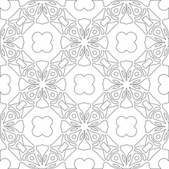Vector pattern with symmetrical elements . Modern stylish abstract texture. Repeating geometric tiles from striped elements. pattern.