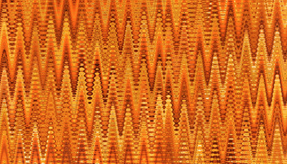 Golden waveform abstract pattern wallpaper