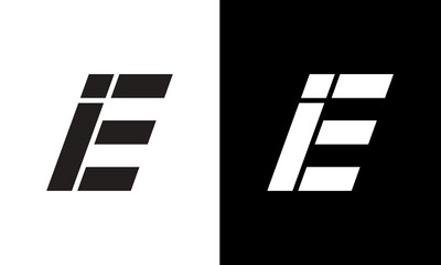 initial letter EI logo design on luxury background. EI icon logo design. IE elegant  and Professional letter icon design on background. E I EI IE