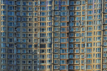 modern architecture of apartments in China