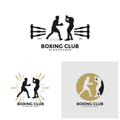 Creative boxing design concepts, illustrations, vectors