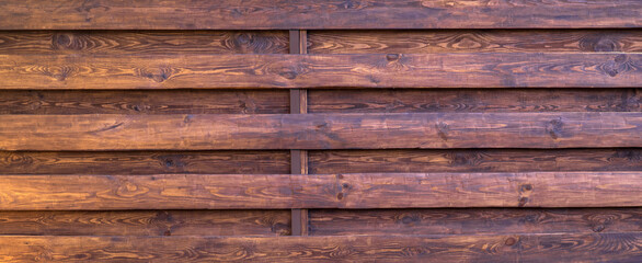 Texture of wooden boards. Panoramic photo with the texture of the painted boards..