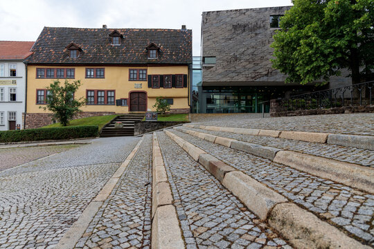 Eisenach, Thuringia, Germany, 06-24-2021 The Bachhaus Eisenach is a museum on the Eisenach "Frauenplan", which is dedicated to the composer Johann Sebastian Bach who was born there