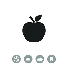 Apple vector icon.