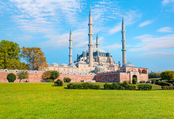 Obraz premium Selimiye Mosque with bright blue sky - Edirne, Turkey