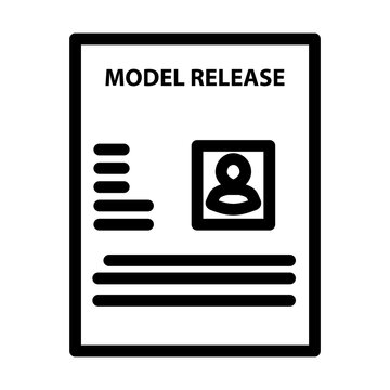 Icon Of Model Release Document