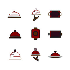 Food Tray icon. Food Tray set symbol vector elements for infographic web.