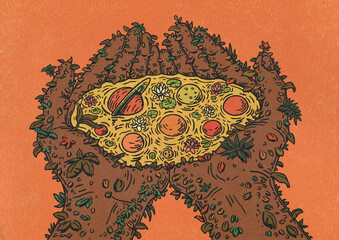 Palms Of Nature Caring For The Planets