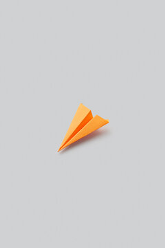 Orange paperplane