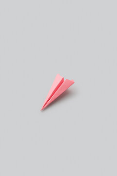 Pink paperplane