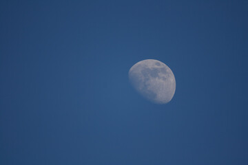 Partial moon in the evening sky replacement graphic resource © Roberta Murray