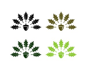 oak leaf and seed logo