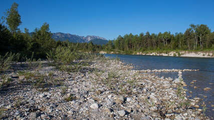 Fluss Isar in Bayern