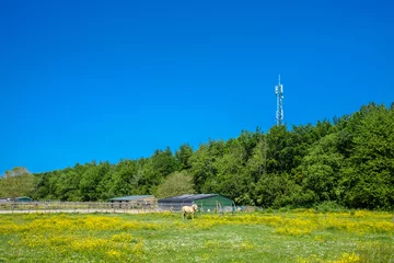 Gordijnen 5G zendmast in Flevoland bij Swifterbant © Holland-PhotostockNL