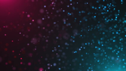 Beautiful defocused particles with glowing effect, shallow depth of field, computer generated abstract background, 3d rendering backdrop