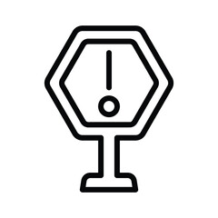 Alert, Warning board icon