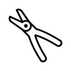 Pliers cutter tools icon