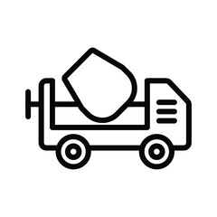 Cement mixer icon