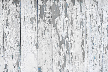 Old cracked paint on wooden boards wall background