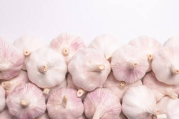 Obraz na płótnie Canvas Garlic isolated on a white background.