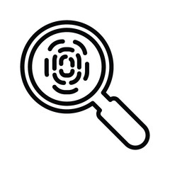 Fingerprint evidence icon